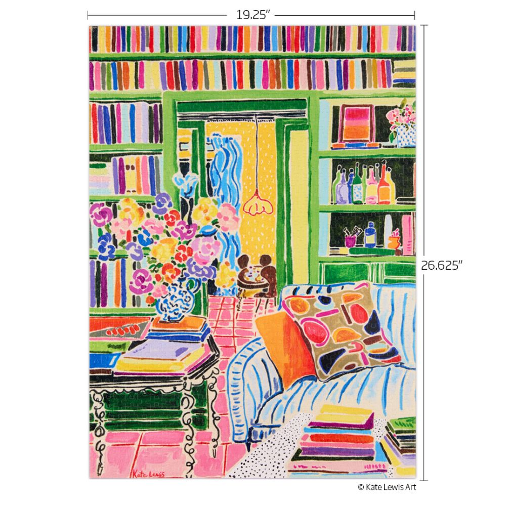 WerkShoppe 1000pc Puzzle - Books and Bouquets