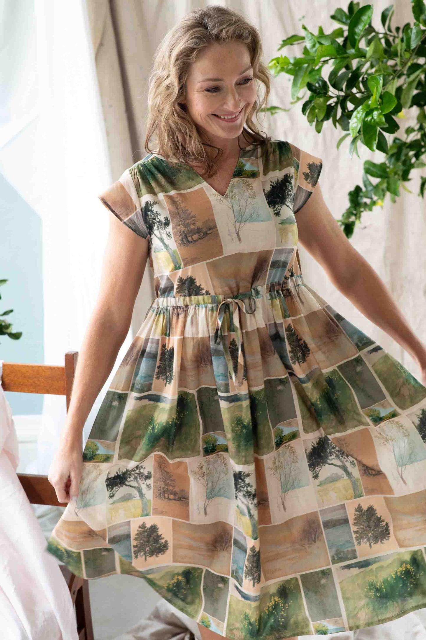 Lazybones Heidi Dress - Nature Studies