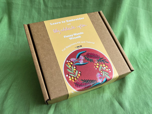 Lily Upton Fuzzy Wattle Wreath Stitch Kit