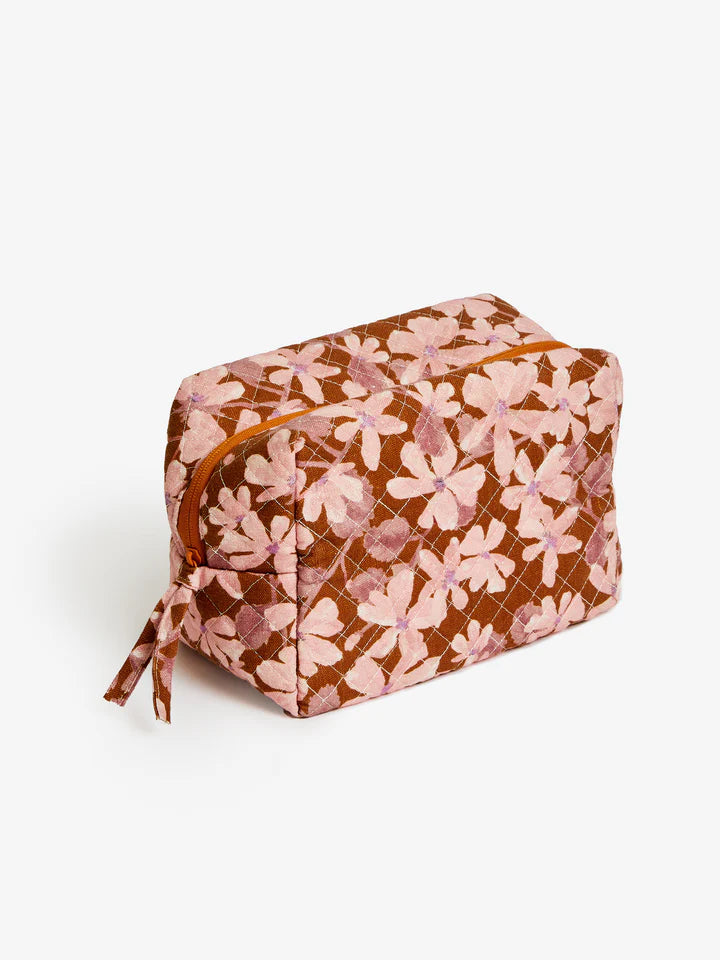 Bonnie and Neil Violet Tan Medium Toiletry Bag