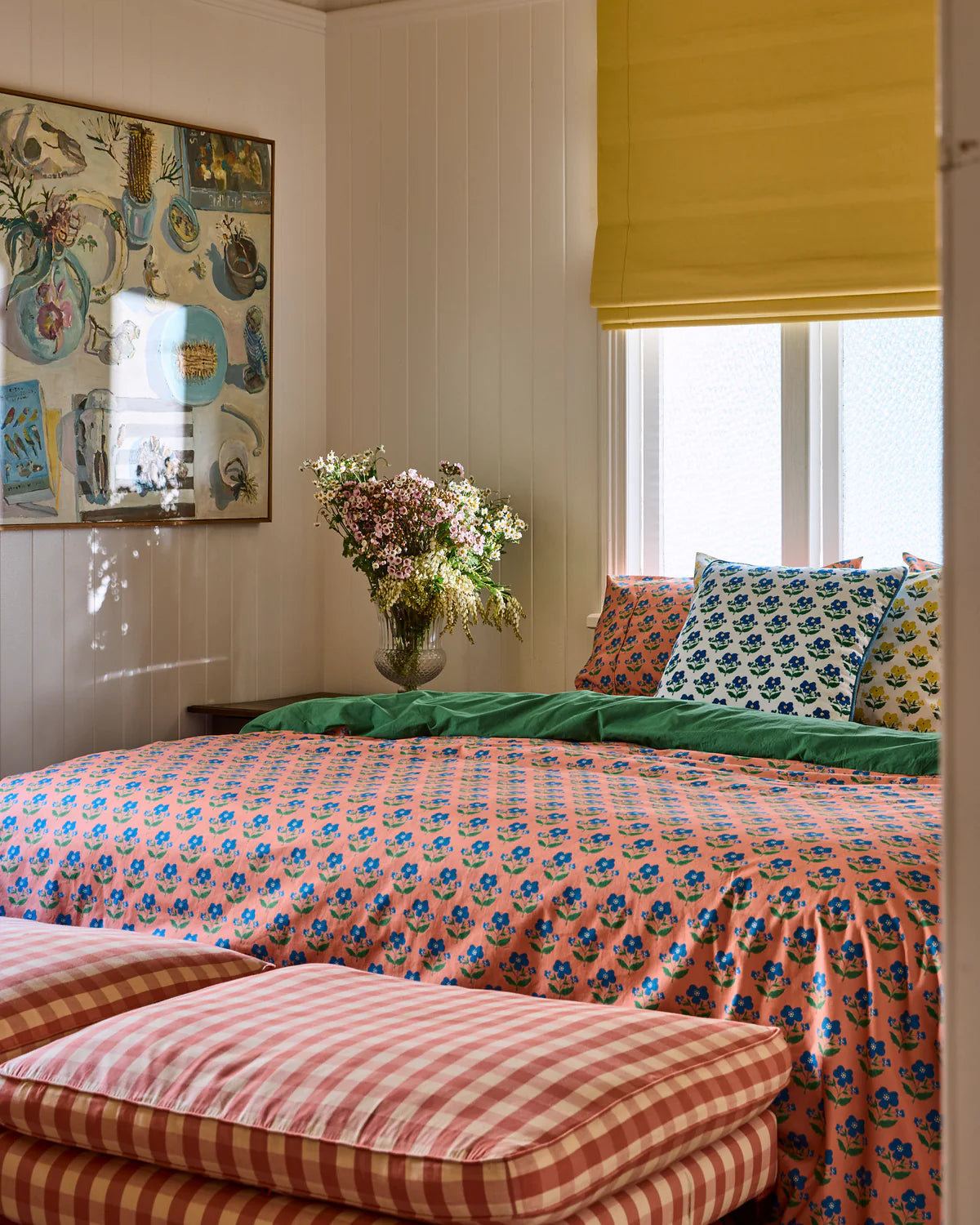 Kip and Co x Anna Spiro Organic Cotton Quilt Cover - Indian Summer Rose