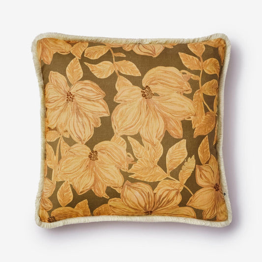 Bonnie and Neil Azalea Cushion - Caramel
