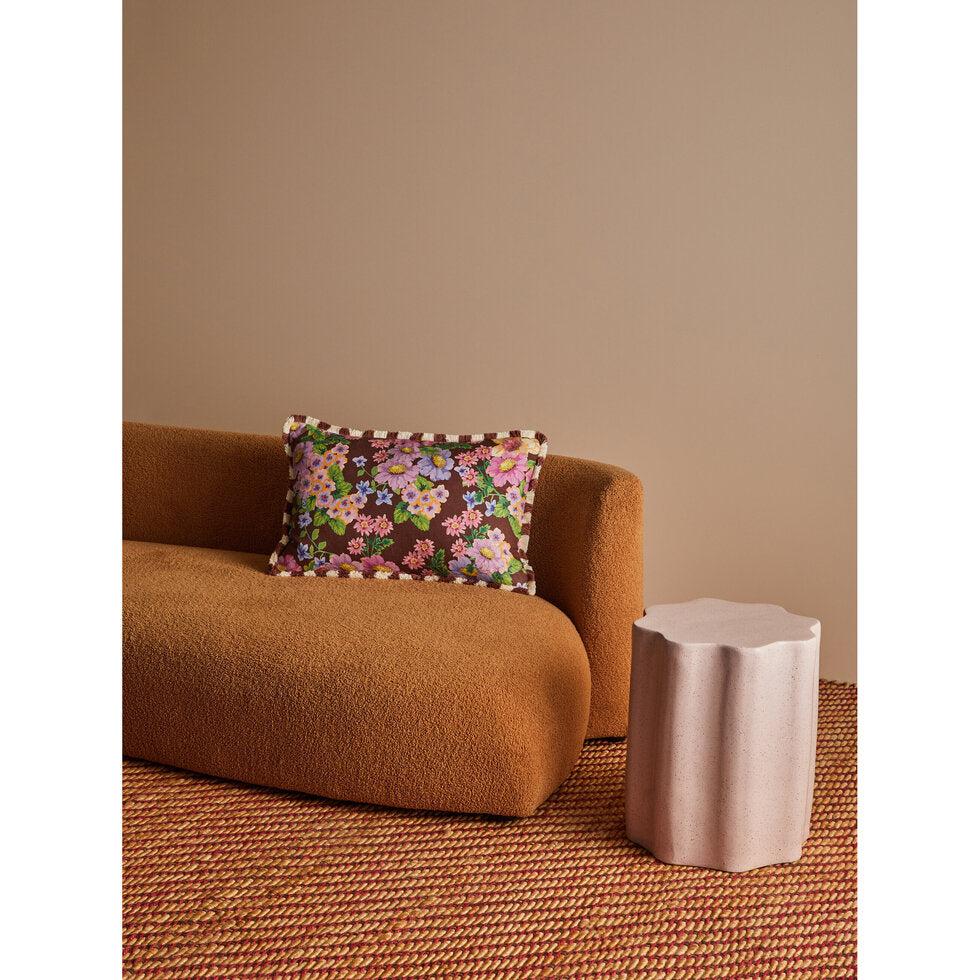 Bonnie and Neil Cushion - Buttercup Brown
