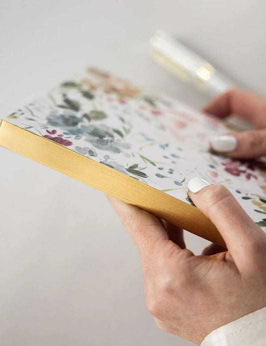 Bespoke Letterpress - Spring Blossoms Notepad Desktop Jotter
