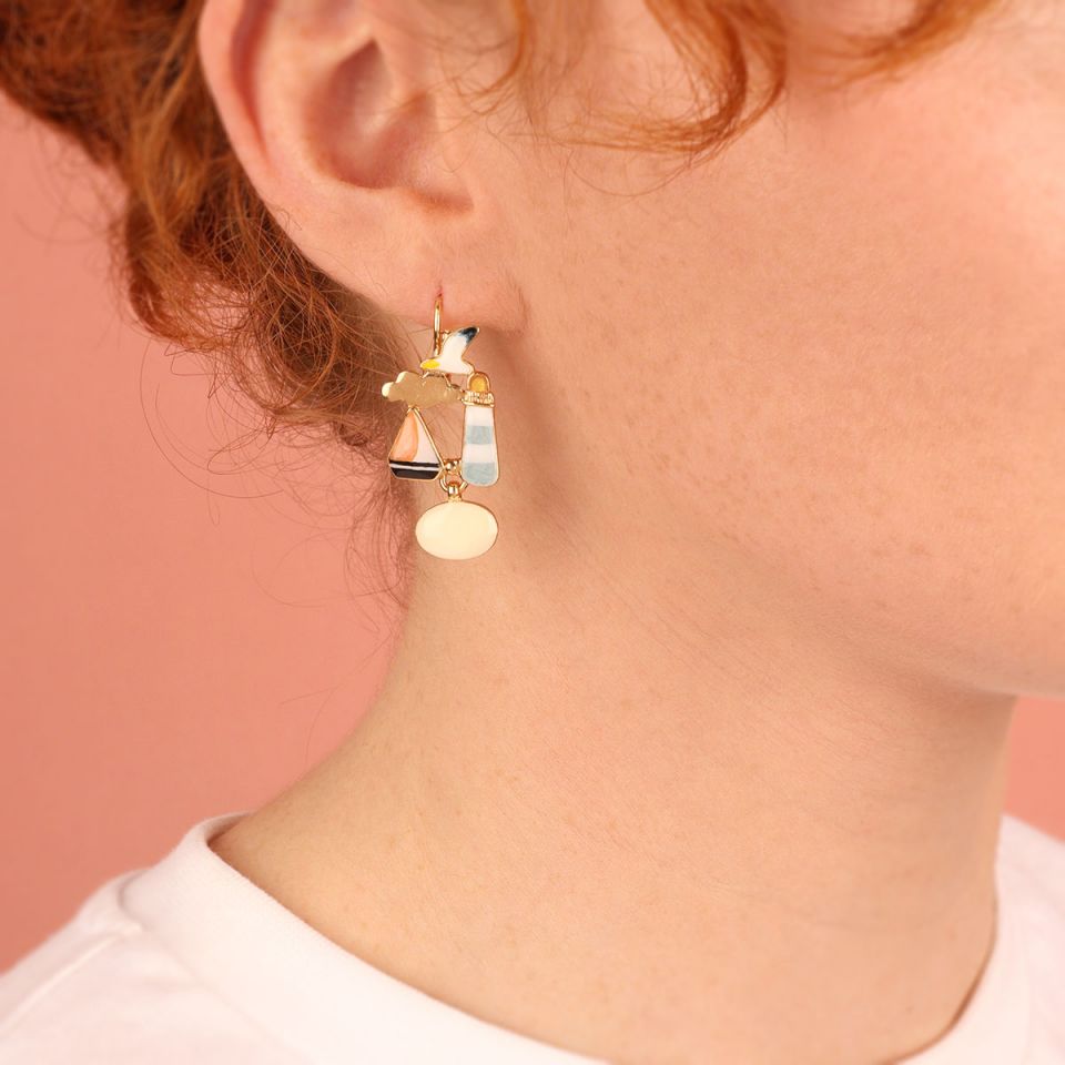 Taratata Jewellery - Horizon Seagull Lever Back Earrings