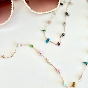 Salty Safari Sunglass Chain - Delicate Candy Rock