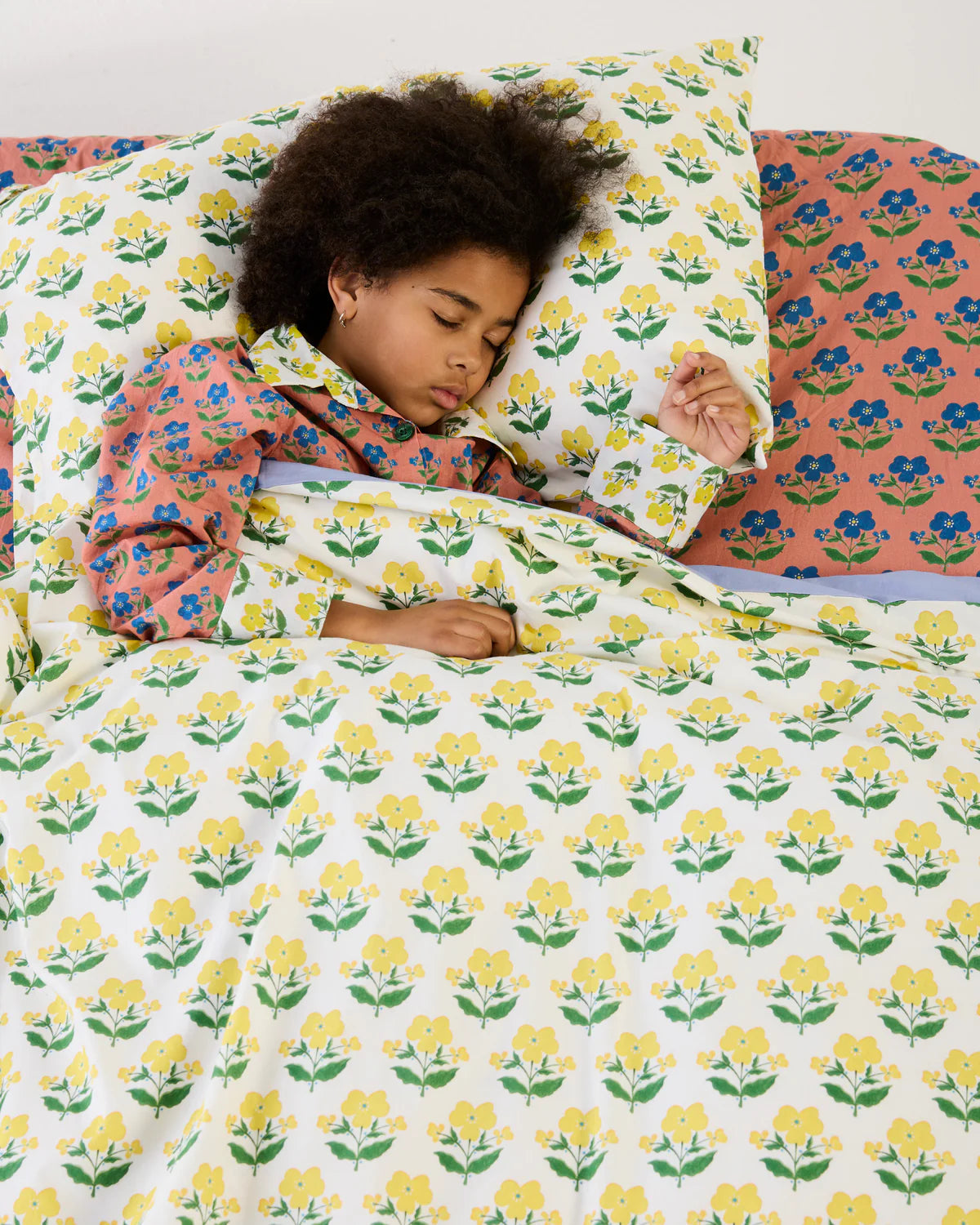 Kip and Co x Anna Spiro Indian Summer Yellow Organic Cotton Pillowcase Set - Std