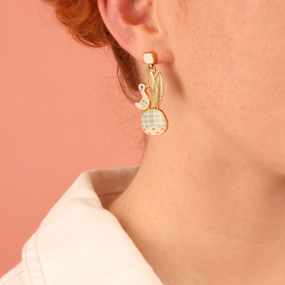 Taratata Jewellery - Plume Stud Earring