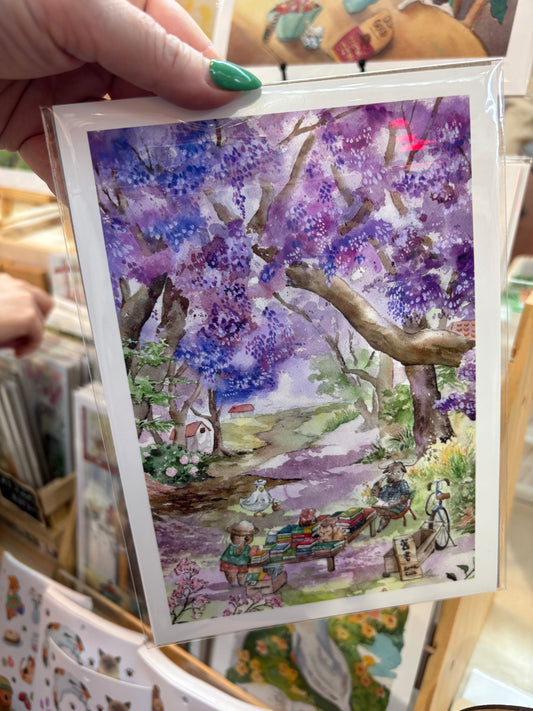 Nanan Studio ‘Jacaranda Lane’ Fine Art Print