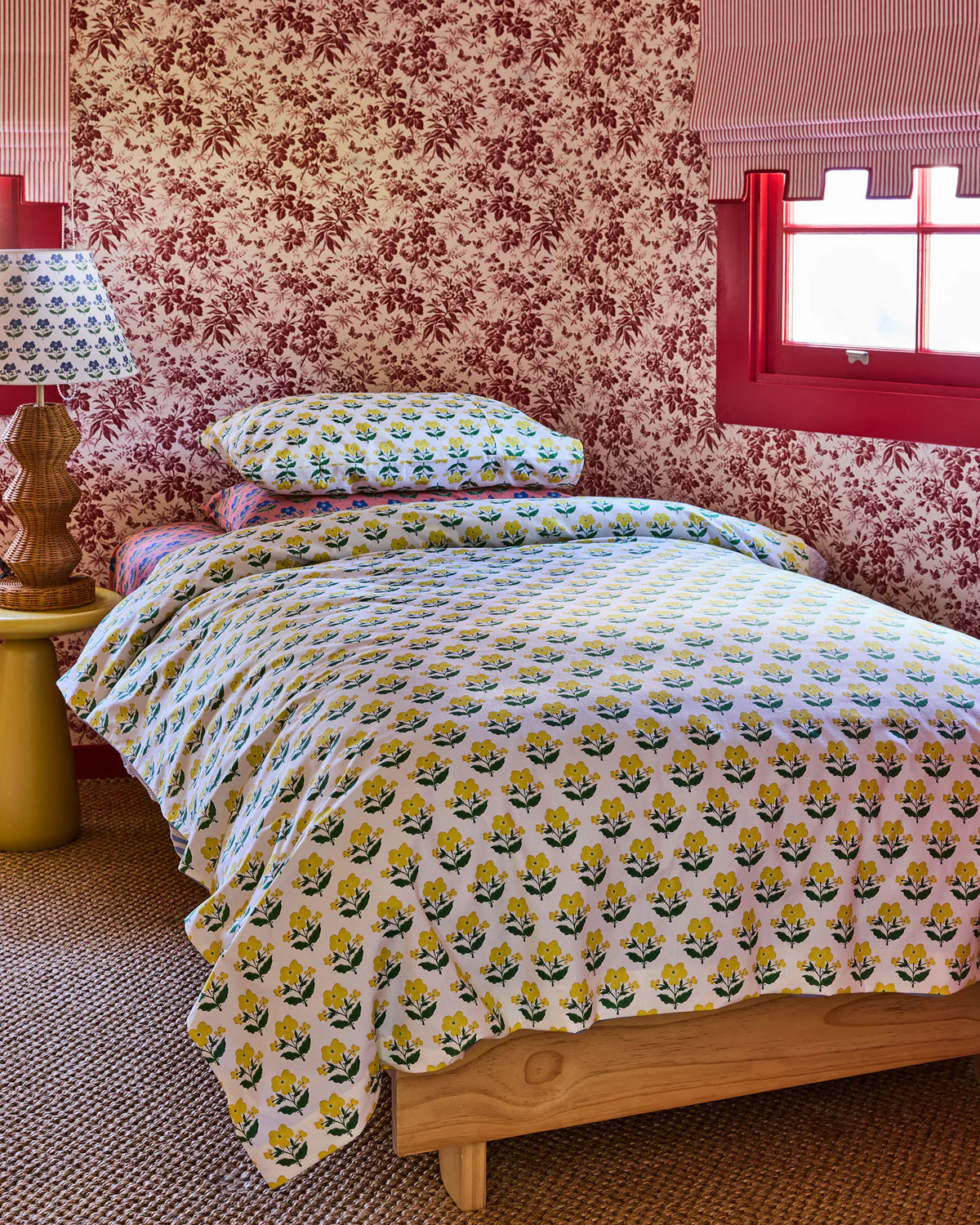 Kip and Co x Anna Spiro Organic Cotton Quilt Cover - Indian Summer Yellow