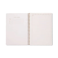 Large Twinwire Notebook - Wavy Blue