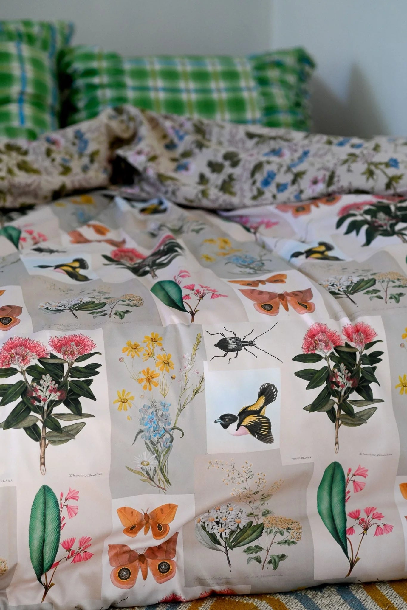 Lazybones Organic Cotton Duvet Cover - Natural World