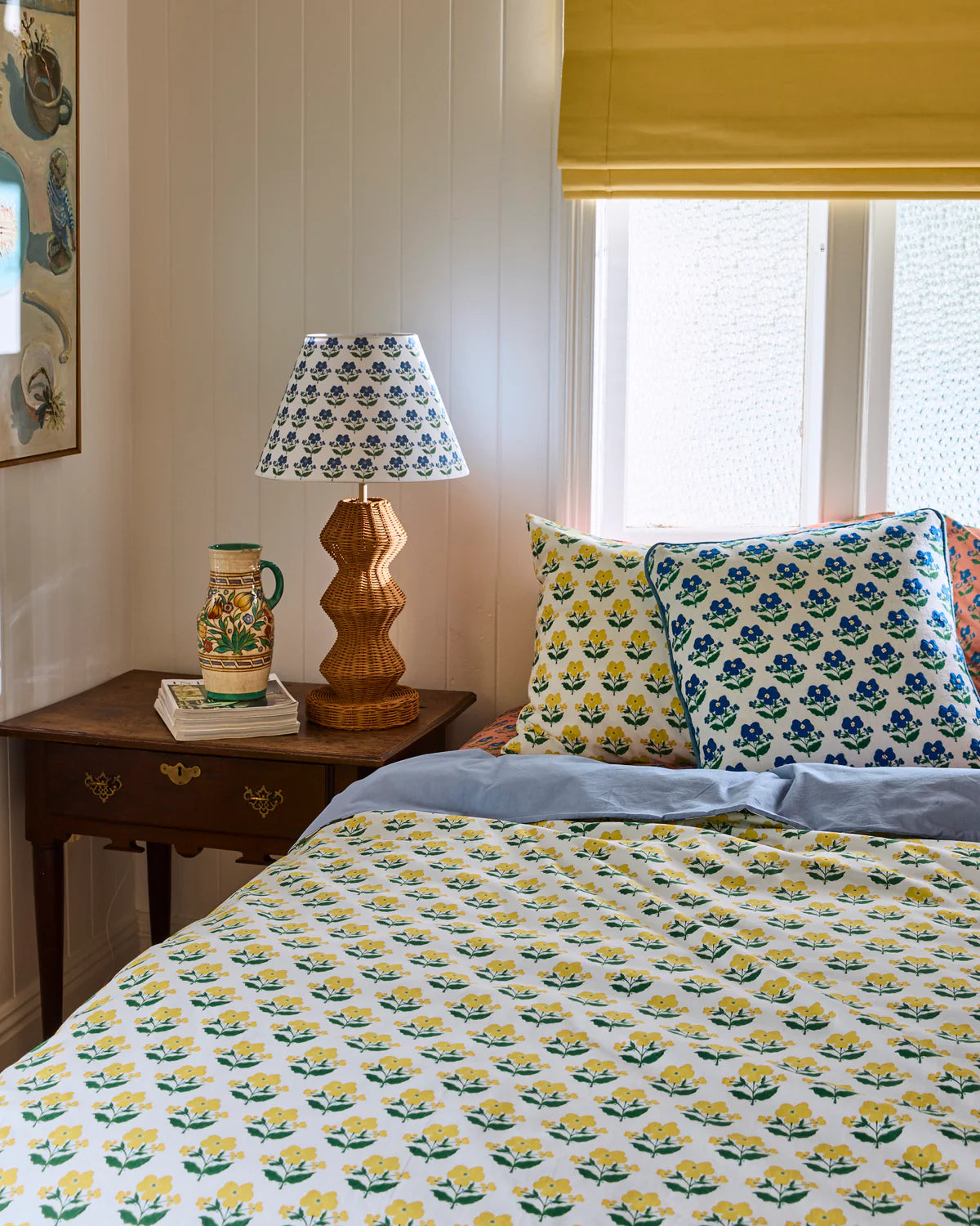 Kip and Co x Anna Spiro Organic Cotton Quilt Cover - Indian Summer Yellow