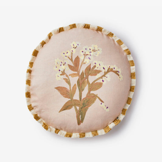 Bonnie and Neil Cushion - Forget Me Knot Caramel
