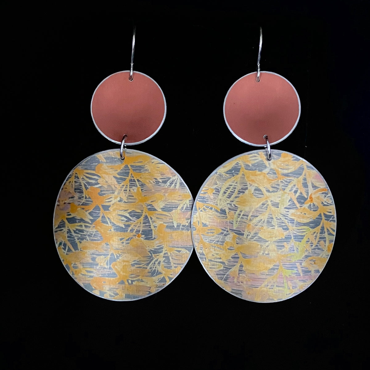Dilkes-Hoffman Anodised Aluminium Earrings - Abstract Extra Large