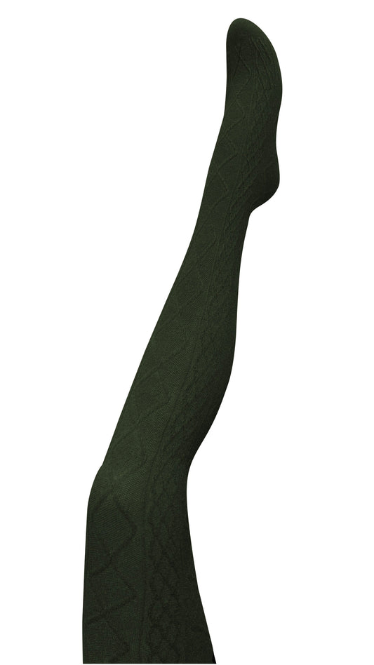 Tightology Aran Cashmere Blend Tights - Green