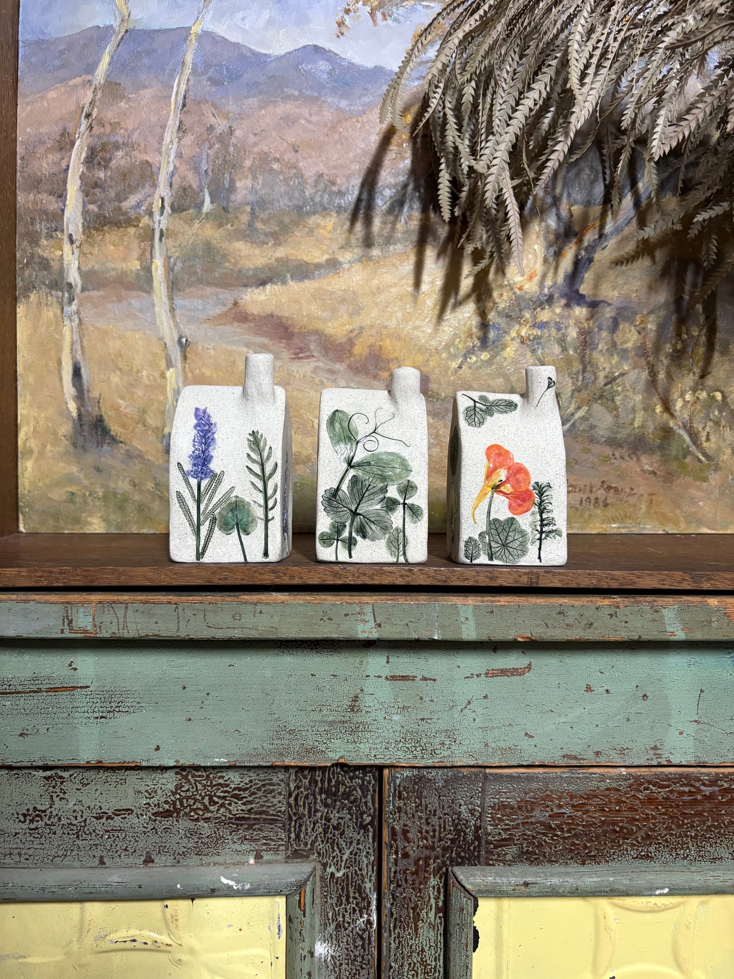 Handmade Ceramic Flower House Vases - medium