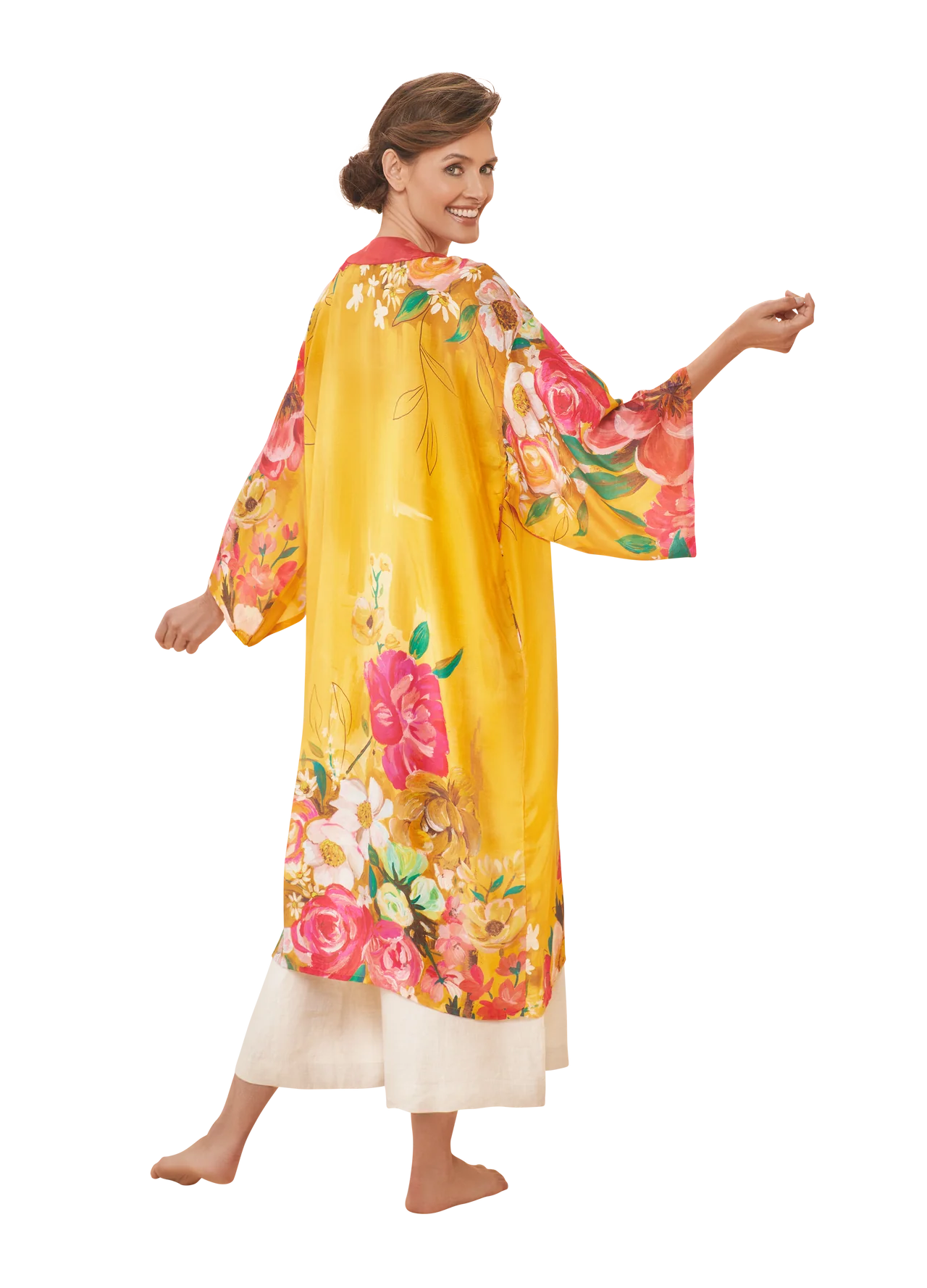 POWDER Impressionist Floral Kimono