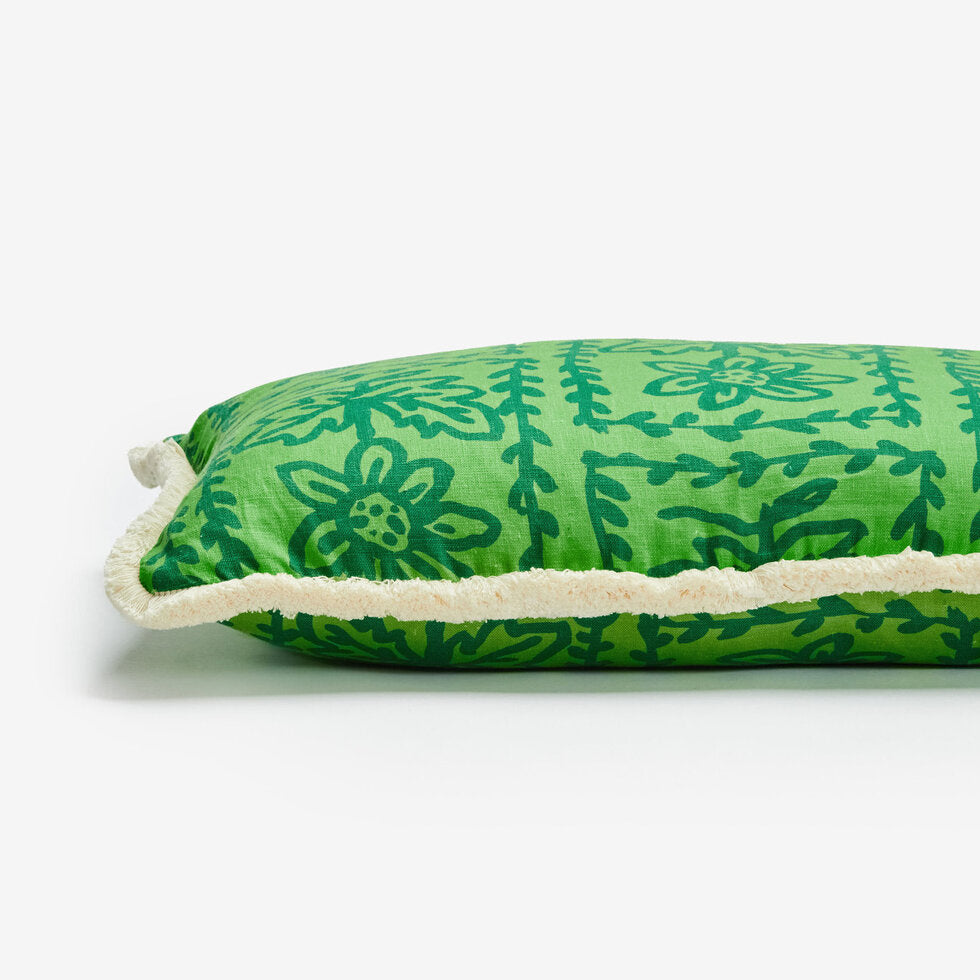 Bonnie and Neil Cushion - Daisy Verde
