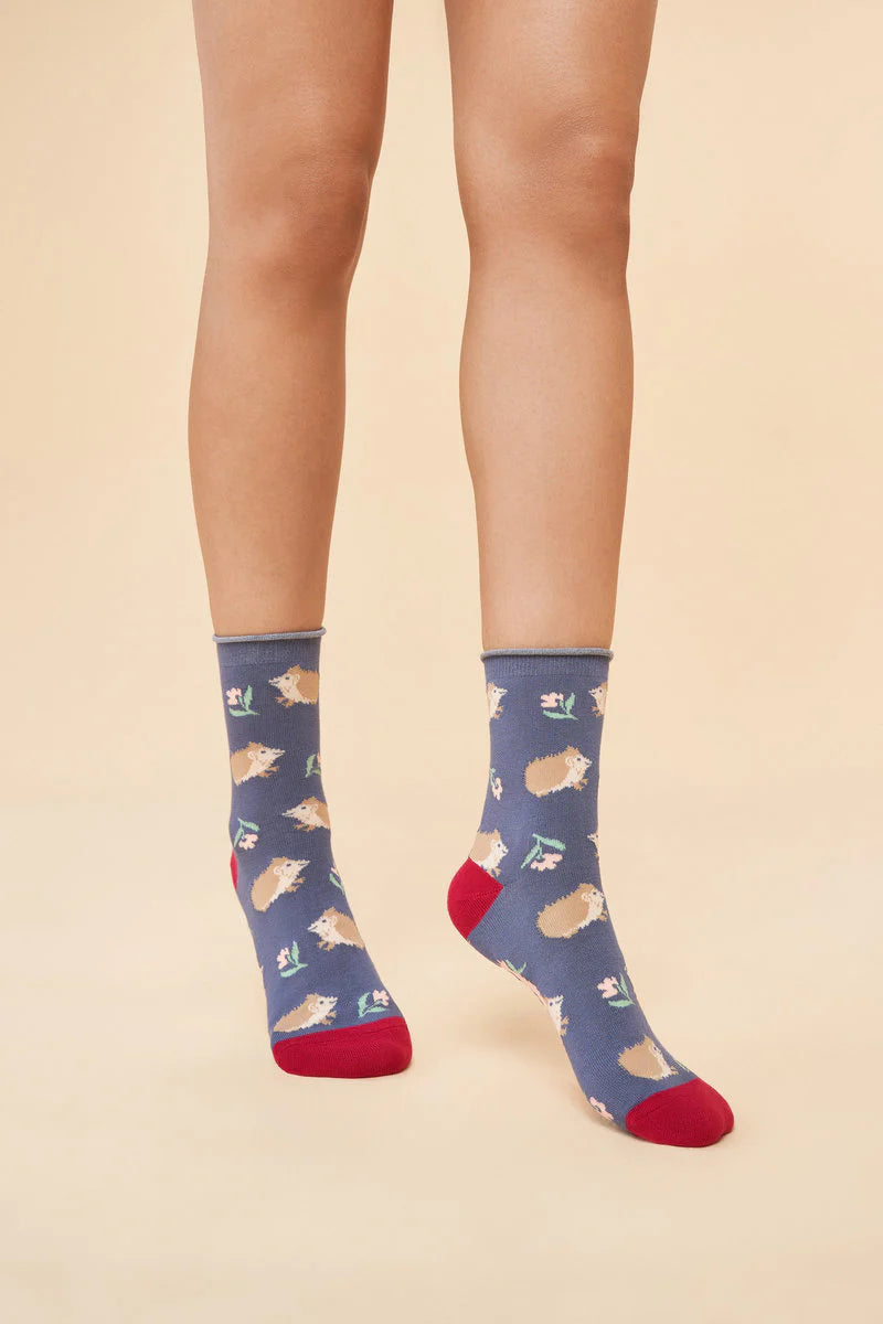 Powder Snuffling Hedgehog Socks
