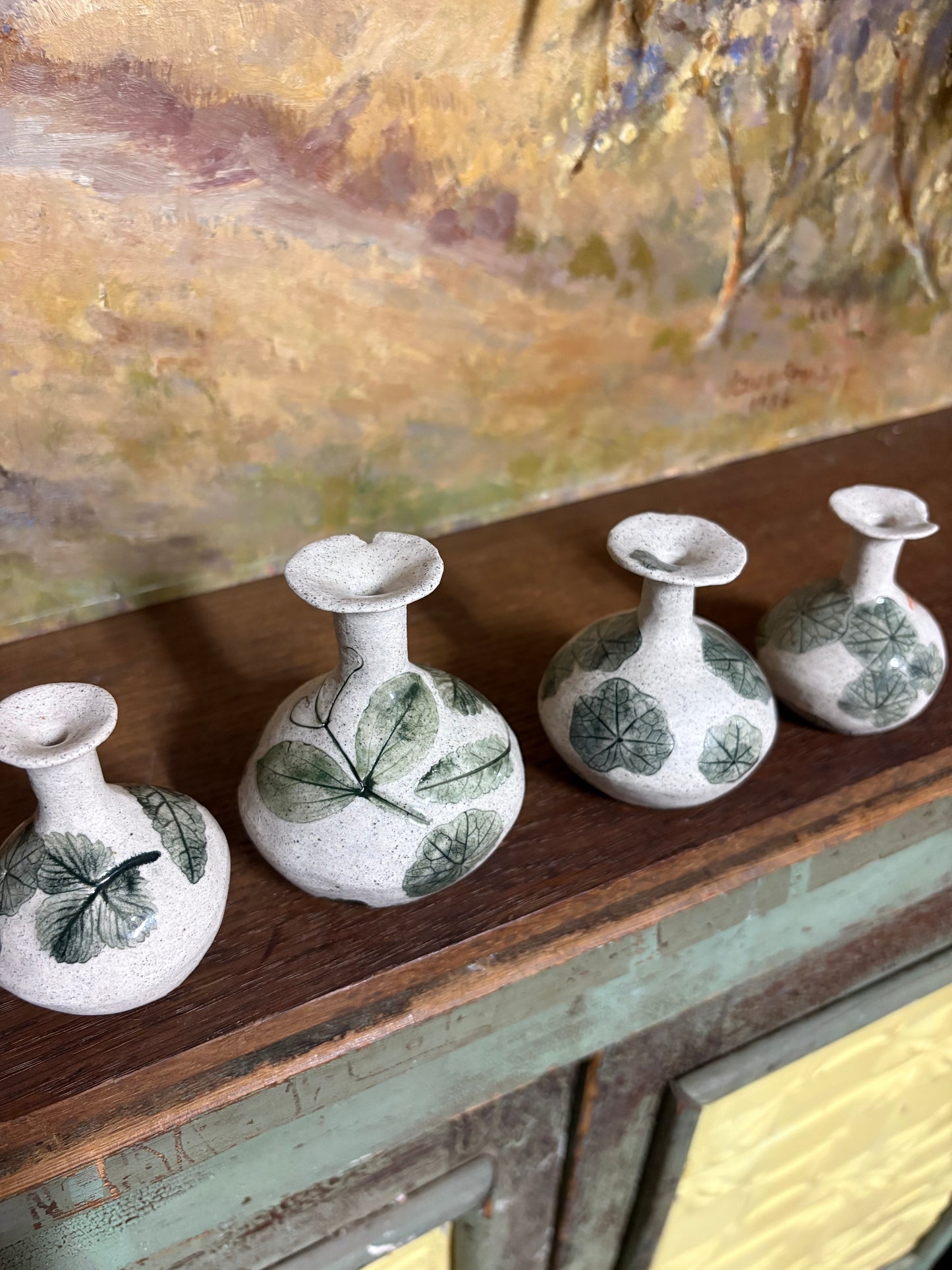 Handmade Ceramic Bud Vases - Nasturtium