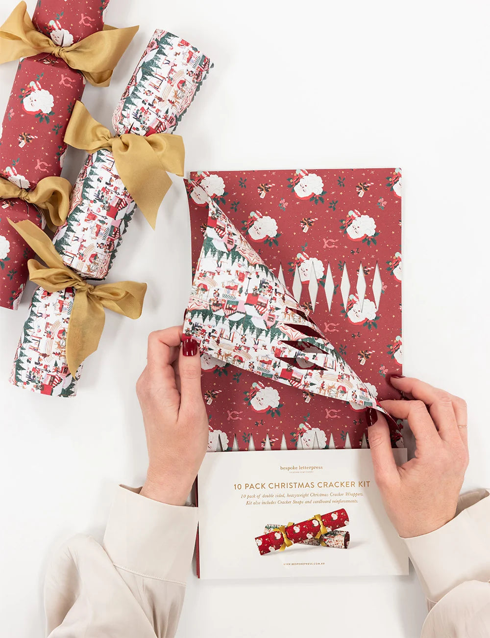 Jingle Bells Christmas Cracker Kits pk 10