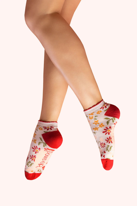 Powder Trainer Socks - Flower Meadow
