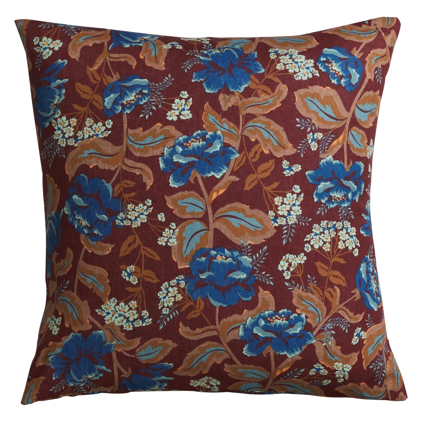 Sage and Clare Margot Euro Pillowcases - Mahogany