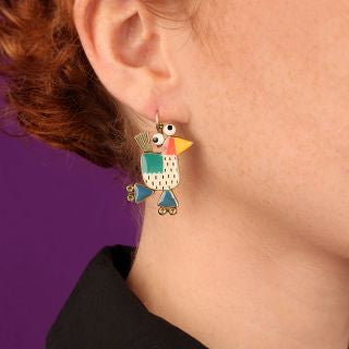 Taratata Jewellery - Roule Ma Poule Lever Back Earrings