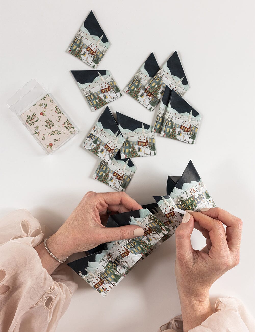 Bespoke Christmas Paper Crown Kits - The Christmas Village pk 10