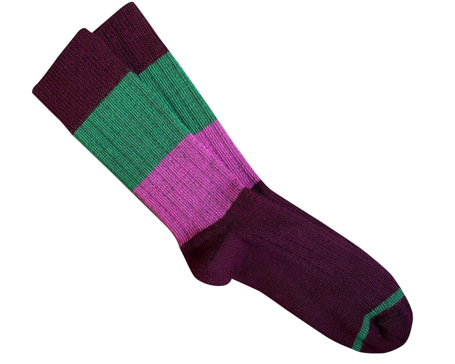 Tightology Chunky Rib Stripe Merino Wool Socks