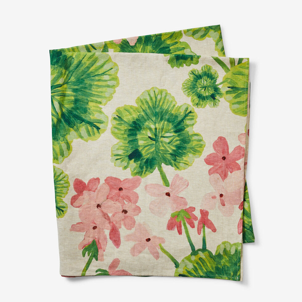 Bonnie and Neil Tablecloth - Geranium Multi