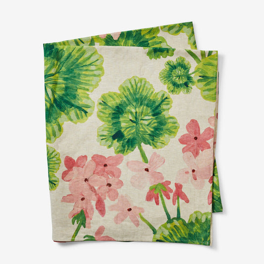 Bonnie and Neil Tablecloth - Geranium Multi