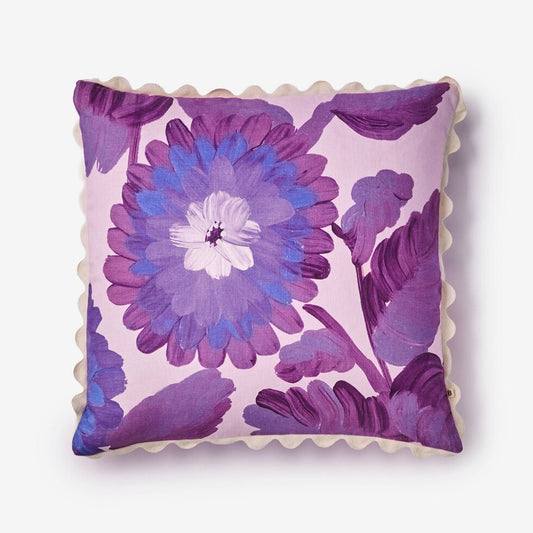 Bonnie and Neil Cushion - Dahlia Violet