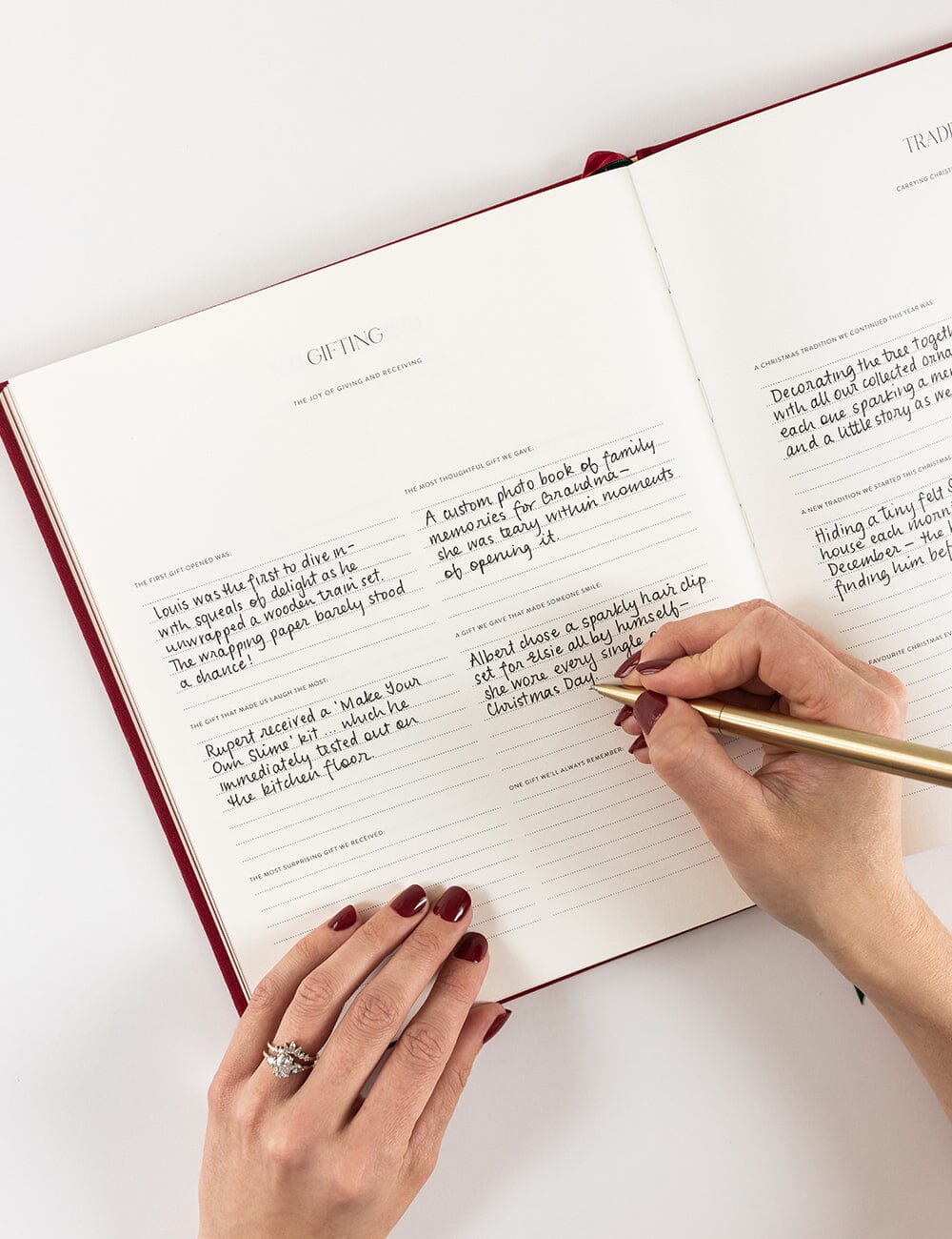 Bespoke Heirloom 10 Year Christmas Journal
