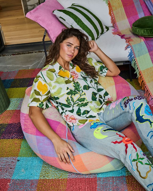 Kip and Co Adult Organic Short Sleeve and Pant Pyjama Set - Wander