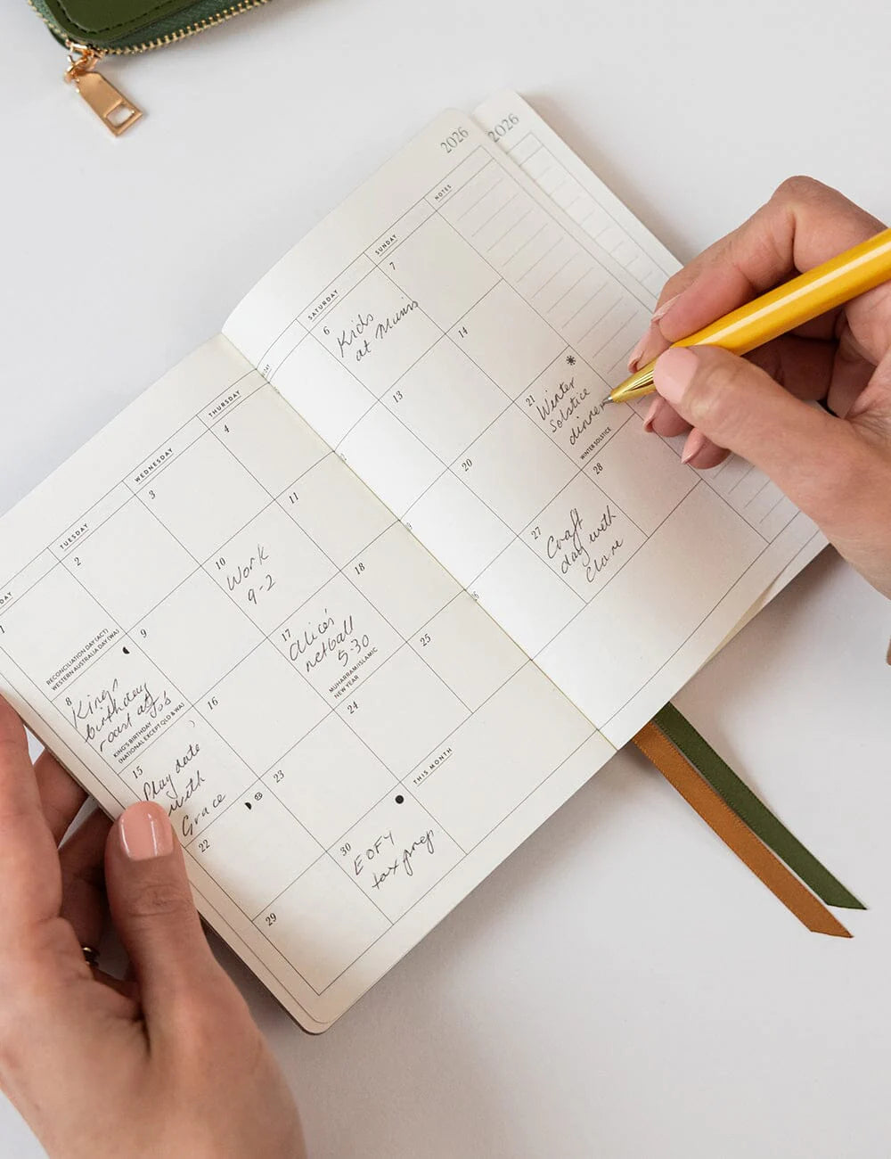 Bespoke 2026 Pocket Planner - Wildflowers