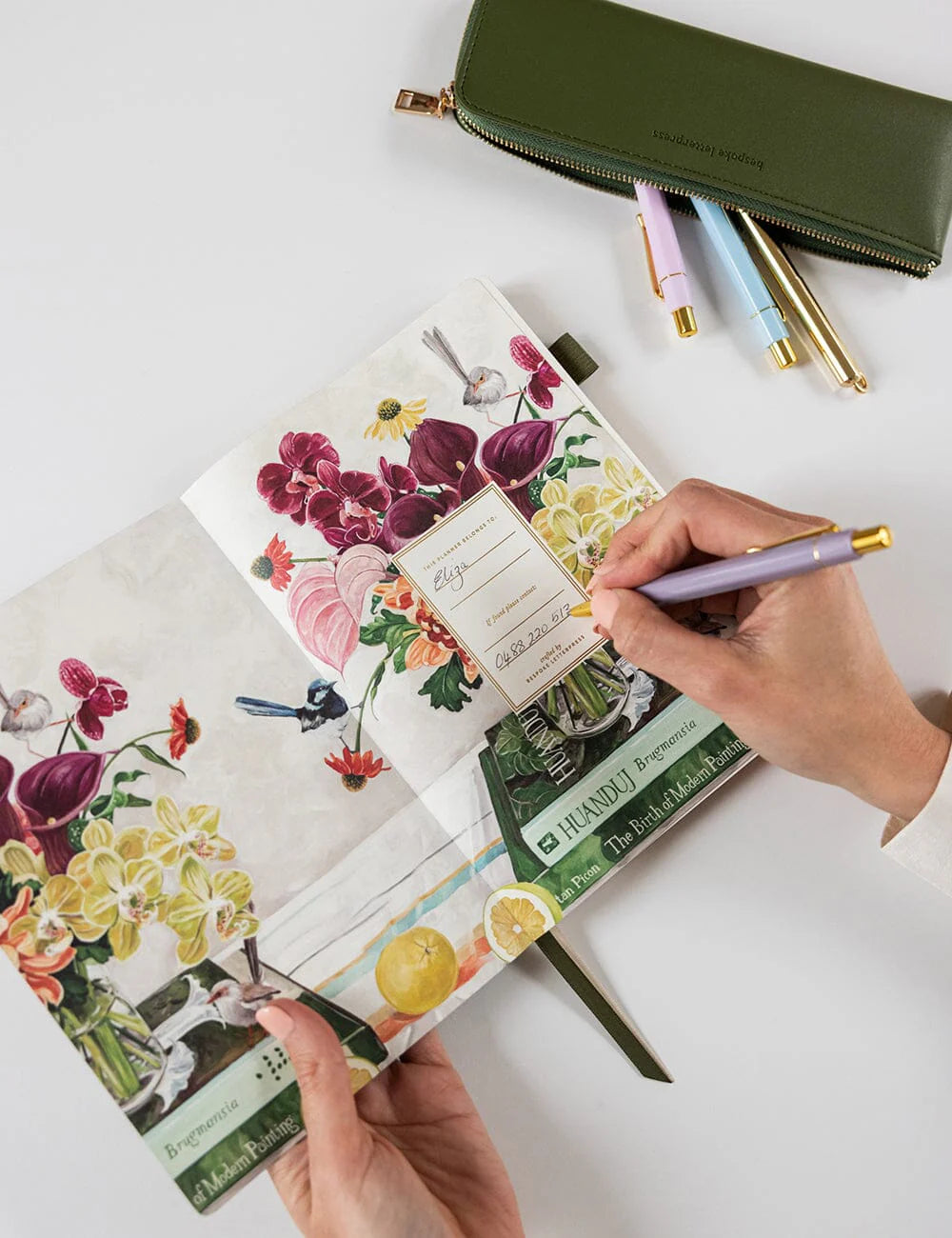 Bespoke Weekly Planner Notebook 2026 - Fairy Wren