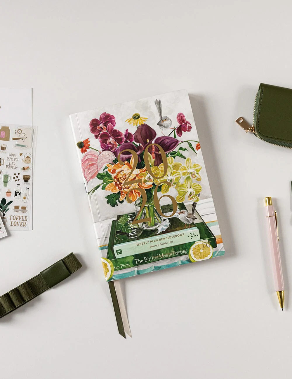 Bespoke Weekly Planner Notebook 2026 - Fairy Wren