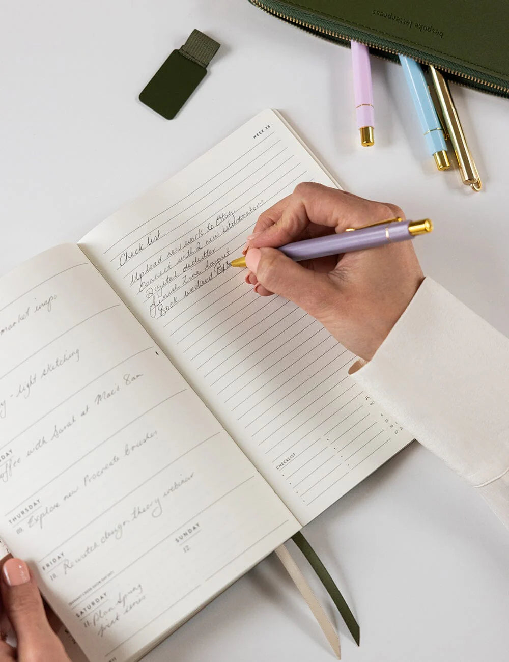 Bespoke Weekly Planner Notebook 2026 - Fairy Wren