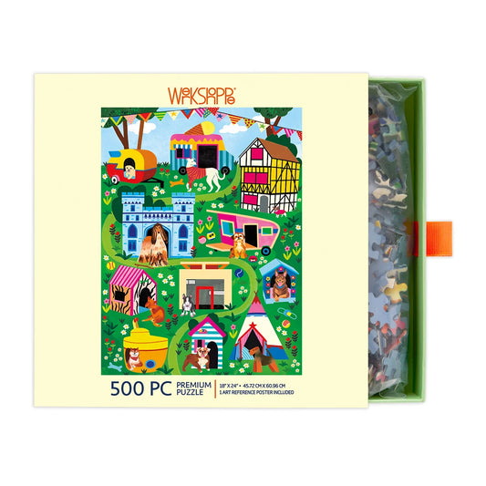 WerkShoppe 500pc Puzzle - Doggie Dreamhouse