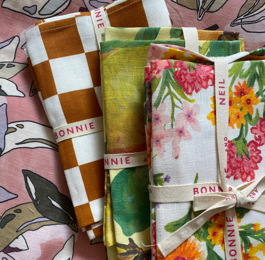 Bonnie and Neil Linen Napkins (set of 6)