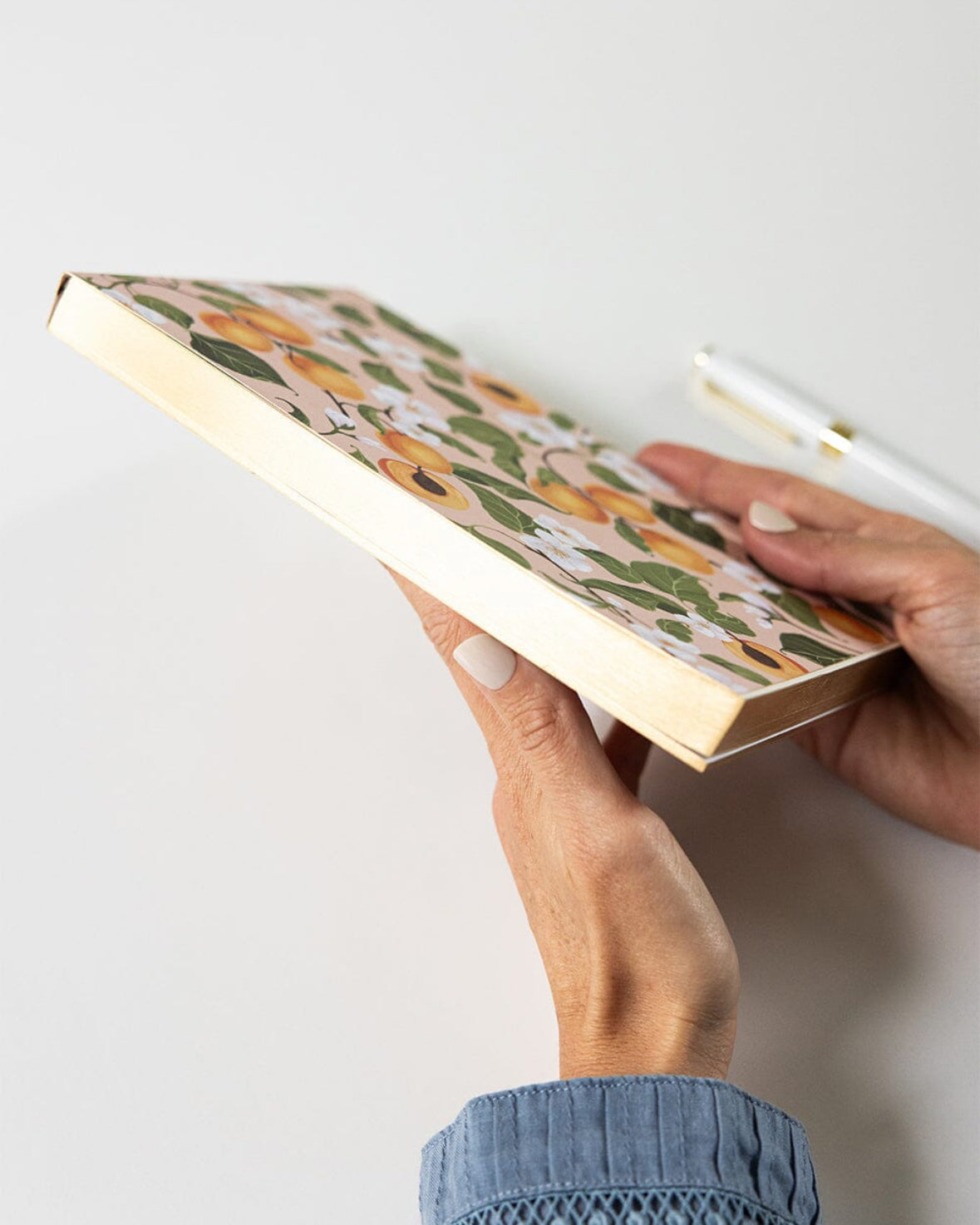 Bespoke Letterpress - Peaches Notepad Jotter