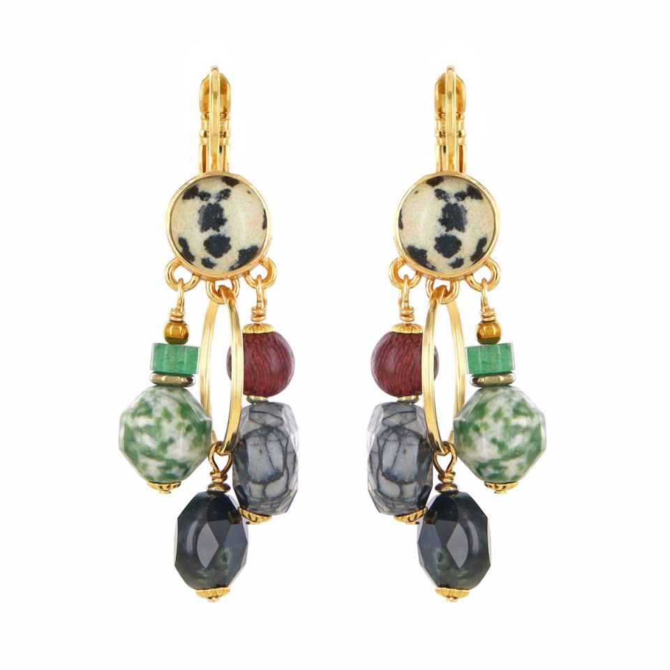 Taratata Jewellery - Soledad Beaded Lever Back Earrings