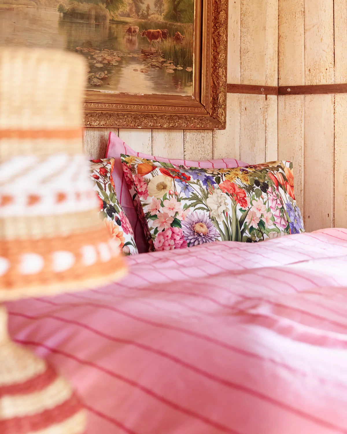 Kip and Co Cottage Garden Silk Pillowcase - Single