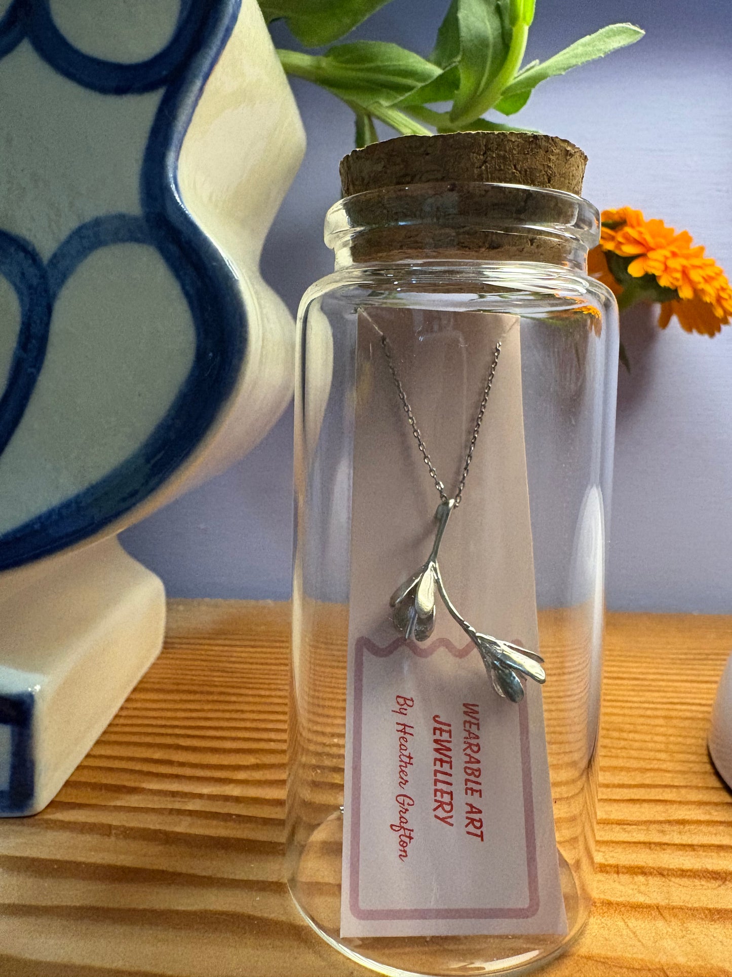 2 Seed Pod Necklace (silver)