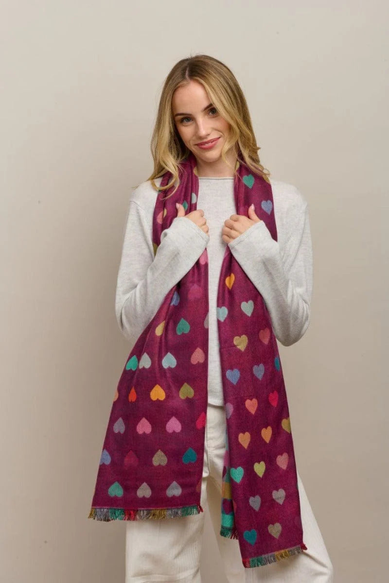 Tiger Tree Fuschia Romance Scarf