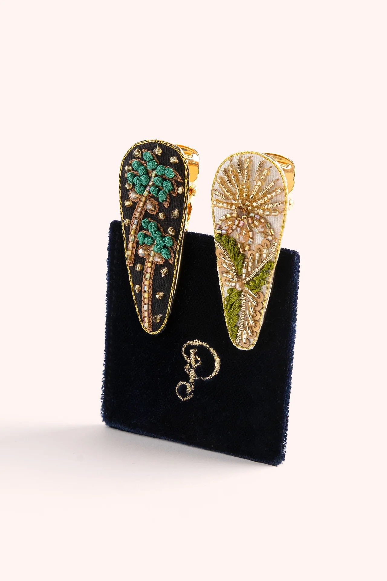 Powder hair clips set of two - assorted styles