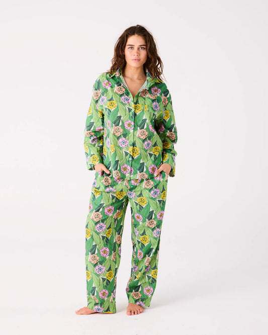 Kip and Co In Bloom Organic Cotton Long Sleeve Pyjamas