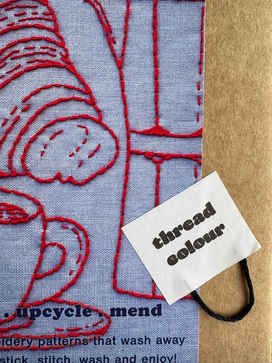 Lily Upton coffee and Croissant Stick and Stitch - Various Colours